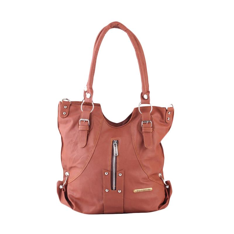jual catenzo my 017 zipper bag tas wanita brown jual catenzo my 017 zipper bag tas wanita brown