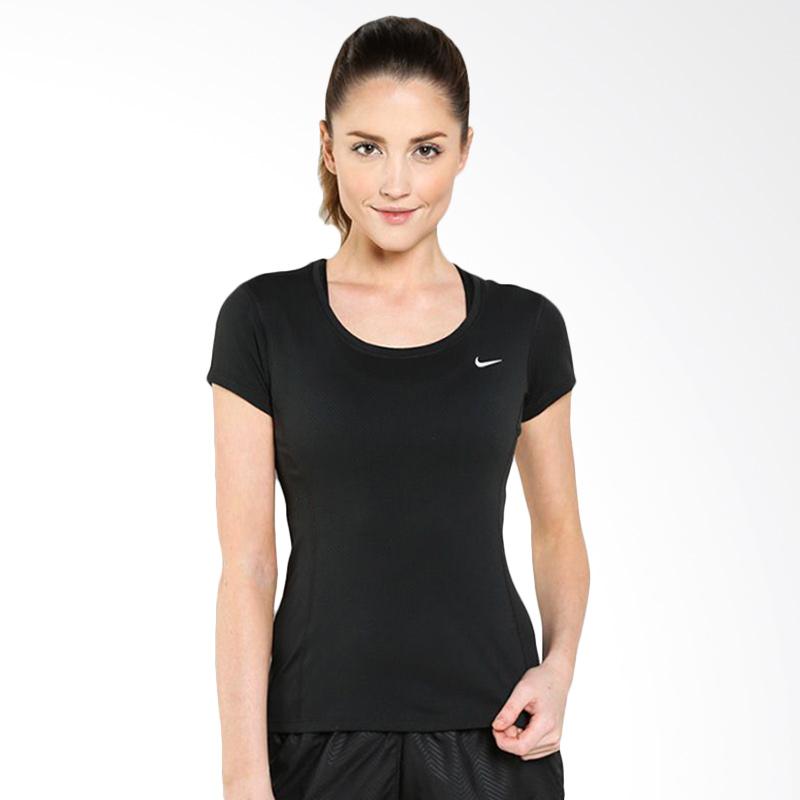 Jual Nike AS Dri Fit Contour SS Tee Kaos Olahraga Wanita 