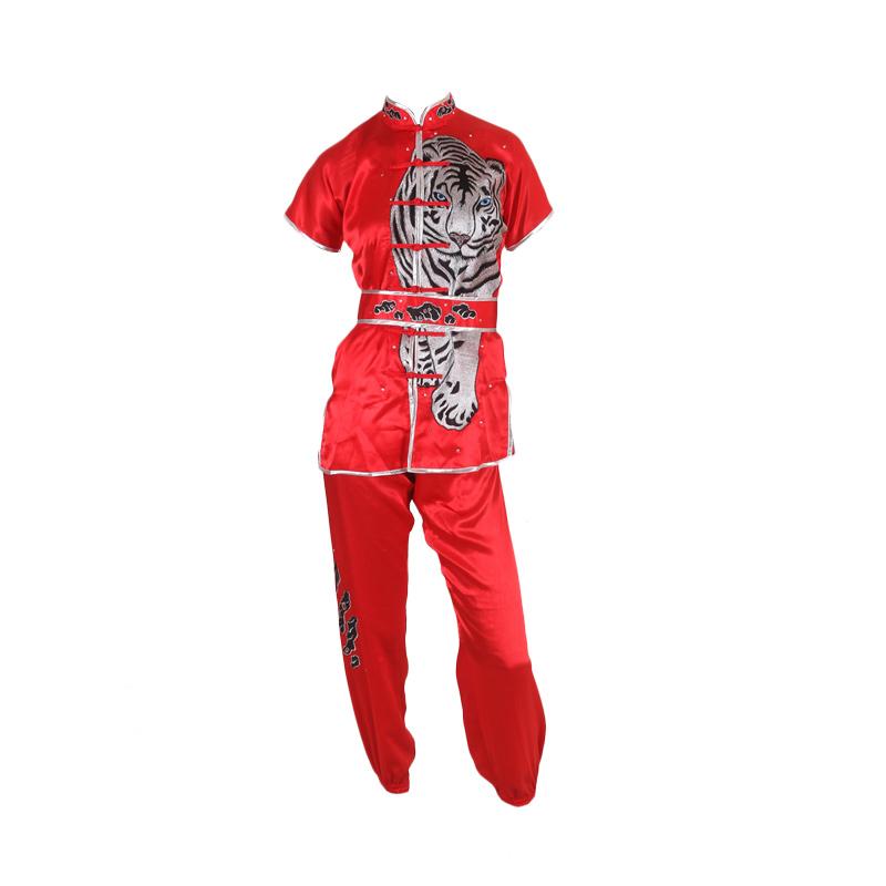 Jual Proteam Harimau Baju  Wushu Putih  Merah  Online 