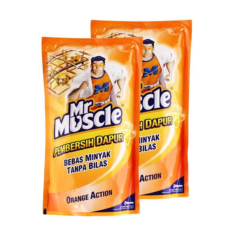 Jual Mr Muscle Kitchen Orange Pouch Pembersih Dapur  800 