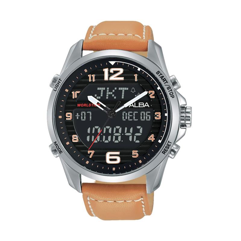 Jual Alba Digital Analog AZ4013X1 Jam Tangan Pria - Brown 