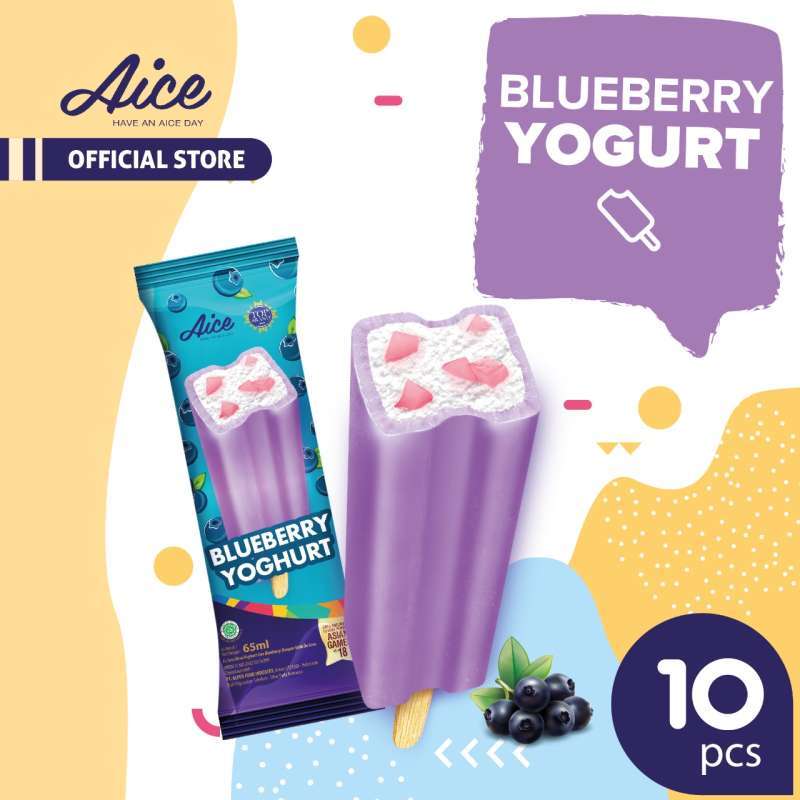 Jual Aice Ice Cream Blueberry Yoghurt Es Krim 65 Ml Isi 10 Pcs Eskrim