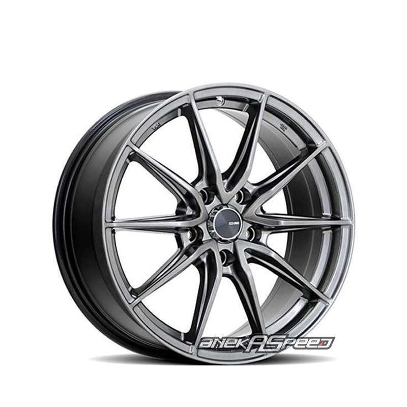 Enkei DRACO 17x7.5 5x114.3 45mm Offset 72.6mm Bore Black Machined Wheel