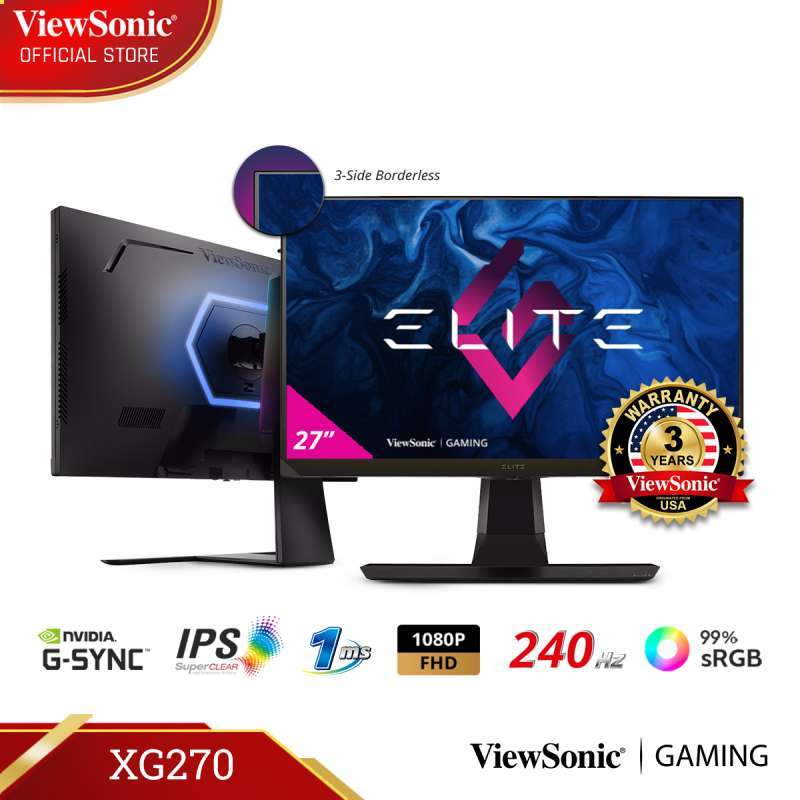 Jual ViewSonic XG270 27” IPS Gaming Monitor | 1ms | 240Hz | FHD ...