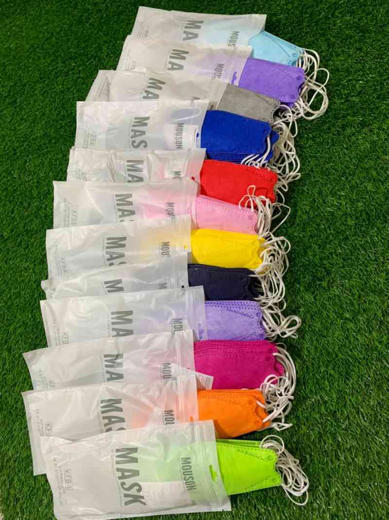 Jual Masker KF94 MOUSON 4Ply Navy Blue Premium Mask KEMENKES 1 Pack 10