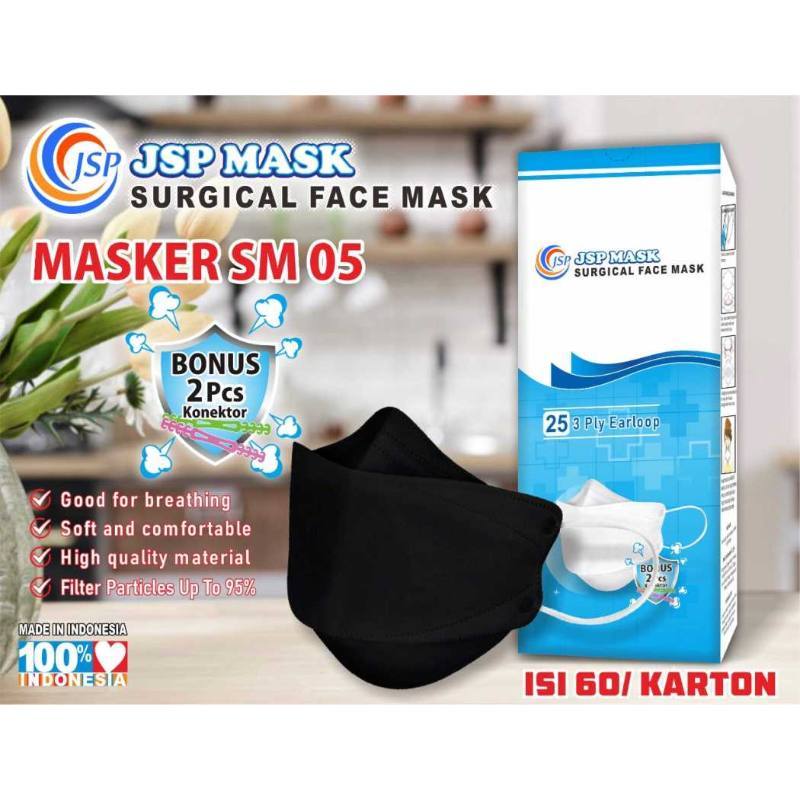 âˆš Masker Medis Kf94 Kn95 Surgical Face Mask Jsp Sm05 [25pc] Model Korea