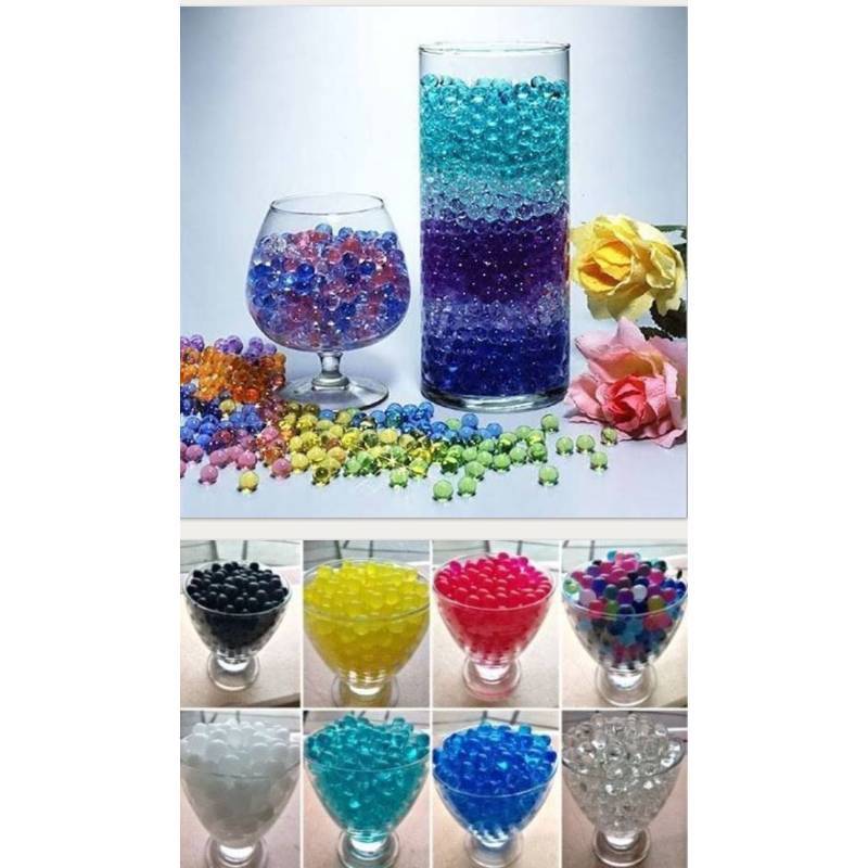 Jual RAINBOW HYDROGEL MEDIA TANAM HIDROGEL WATER BEADS MEDIA TANAM