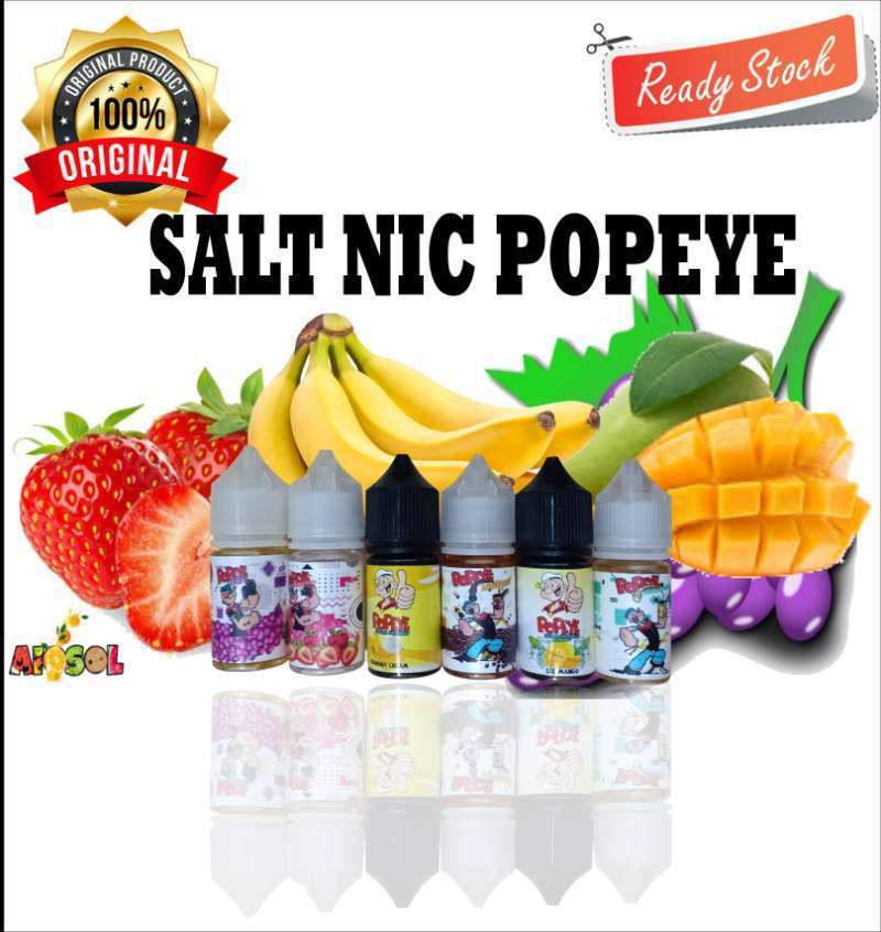 Jual LIQUID SALT NIC POPEYE 30ml NON NICOTINE LIQUID SALT NIC