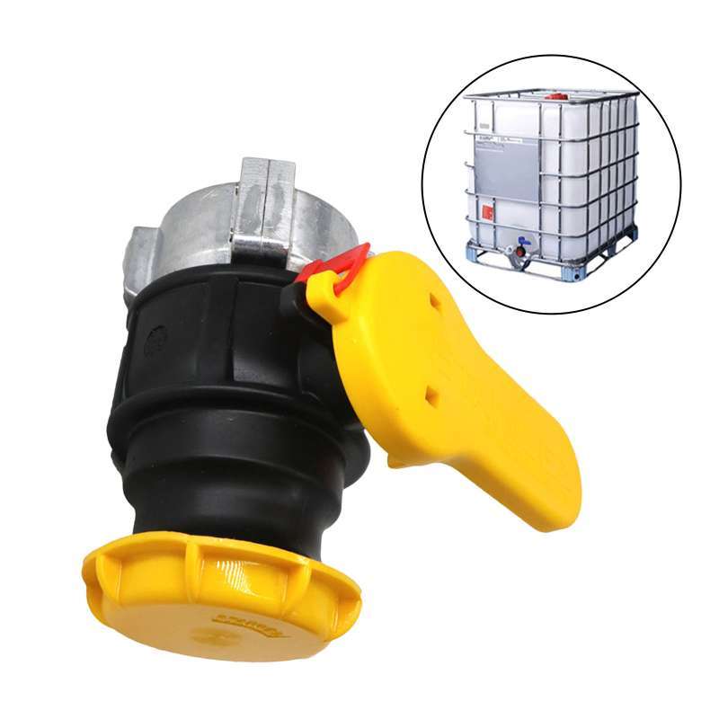 Jual IBC Adapter Ball Valve For 1000-Liter Container Tank Yellow ...