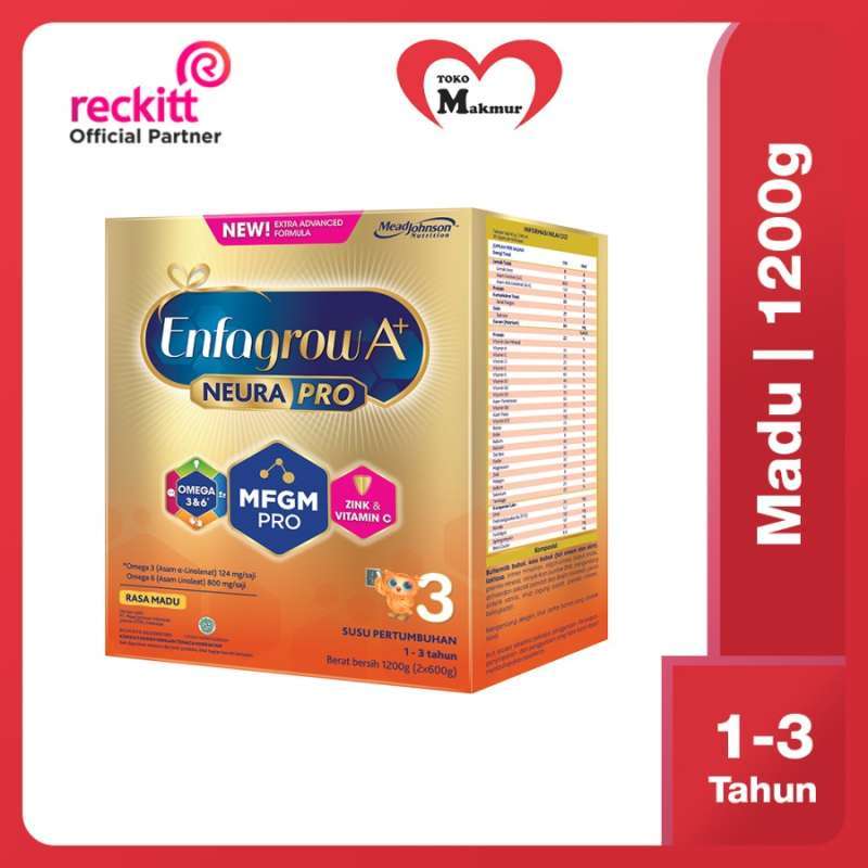 Jual Enfagrow A+3 Madu Box 1200 Gr di Seller Toko Makmur Online ...