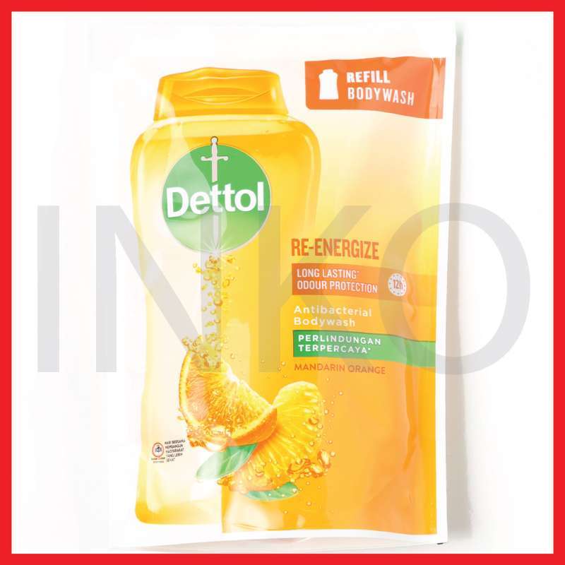 Jual Dettol Bodywash Re Energize Mandarin Orange Refill 250gr Di Seller