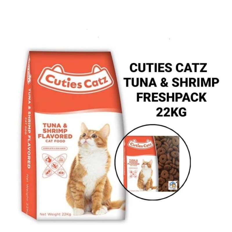 Jual CUTIES CATZ SHRIMP DRY CAT FOOD 22KG (KHUSUS EKSPEDISI) di Seller