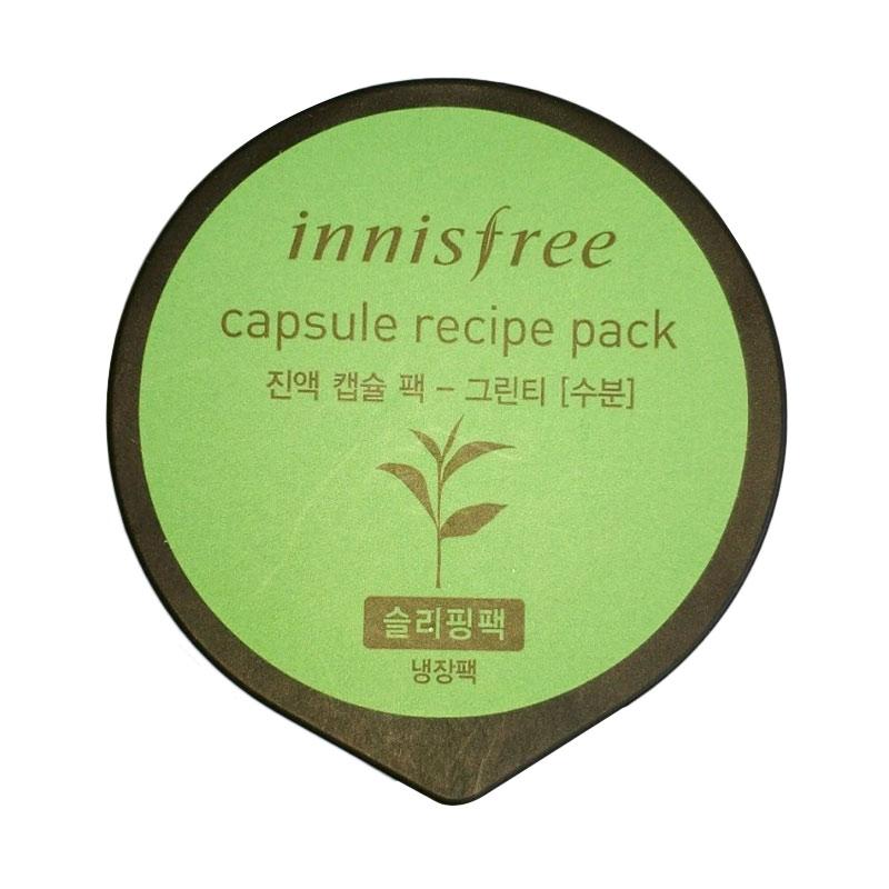 jual innisfree capsule recipe pack green tea masker wajah jual innisfree capsule recipe pack green tea masker wajah