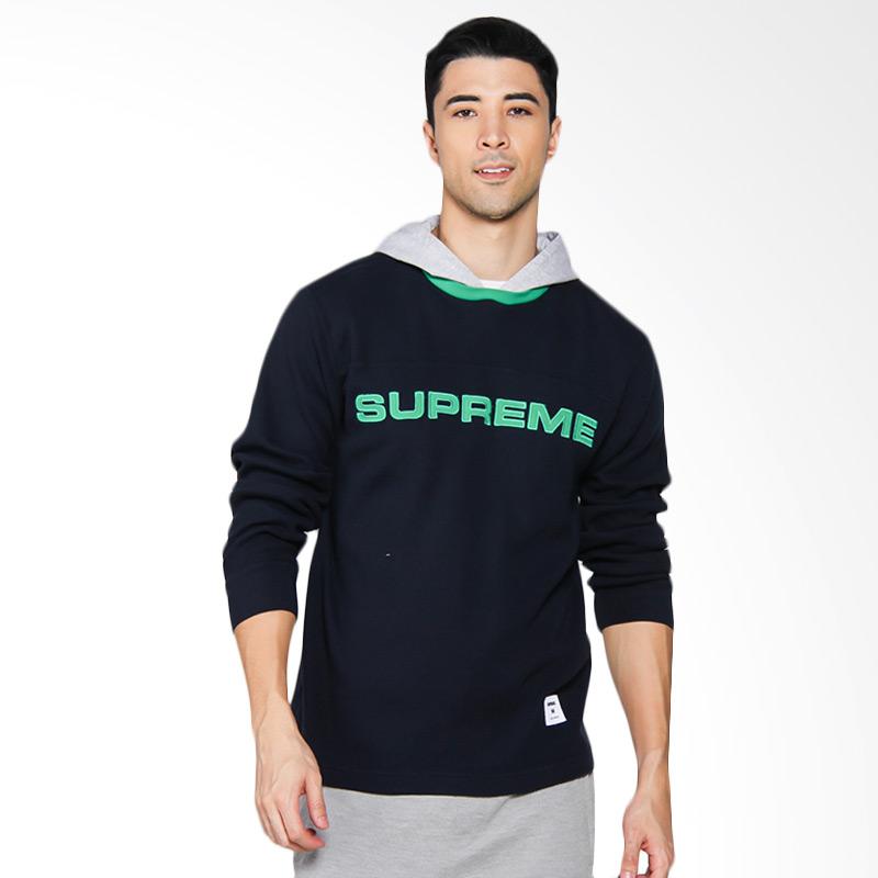 Jual Supreme  New York Hooded Waffle Ringer Jaket  Pria  