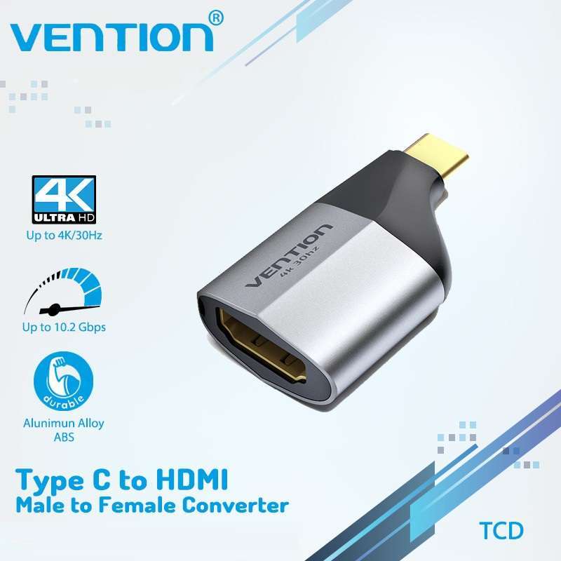 Promo Vention Type-C to HDMI Converter USB C Type C Adapter - Diskon 59