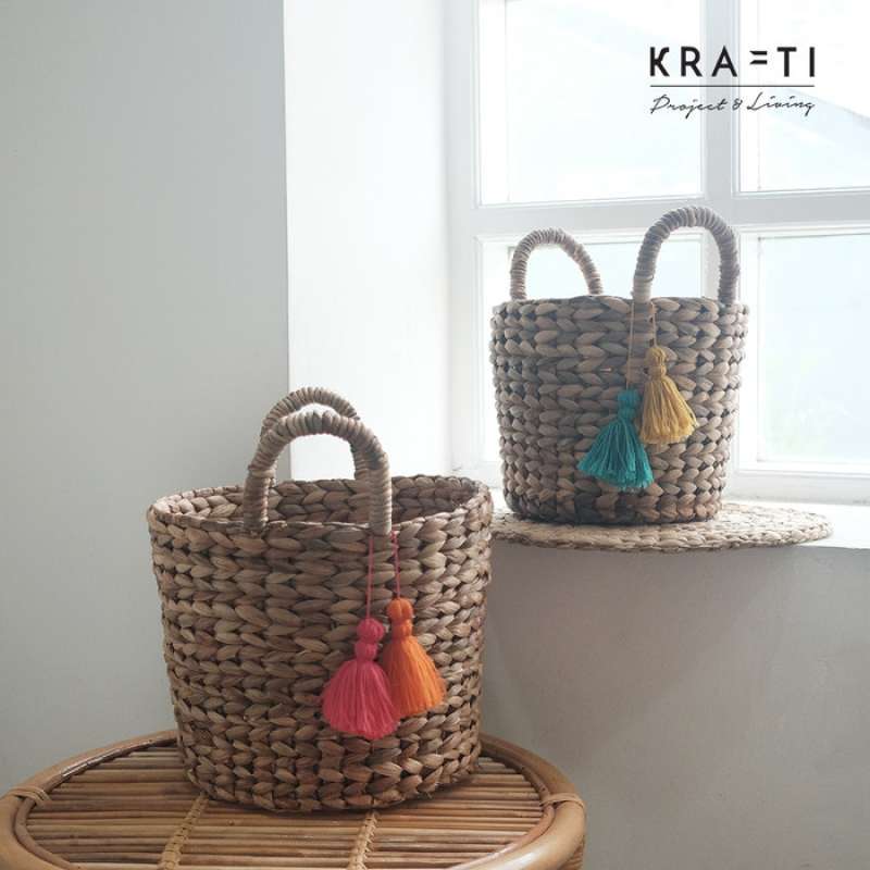 Promo Keranjang Rotan - keranjang basket - keranjang eceng- orginizer