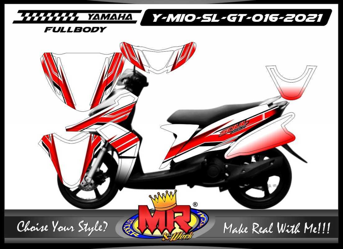 Promo Stiker Decal Motor Yamaha Mio Soul GT Grafis Striping Variasi
