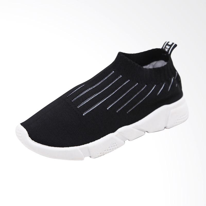 jual nana blanche alessia sock shoes kasual sepatu sneakers wanita black white harga jual nana blanche alessia sock shoes kasual sepatu sneakers wanita black white harga