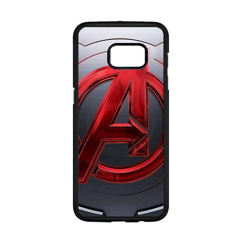 Jual Acc Hp Avengers Logo Red Metal Z5265 Custom Casing For Samsung