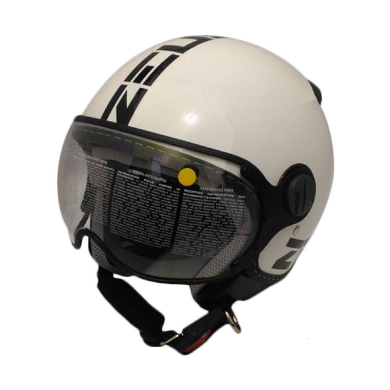 Jual Zeus ZS210 Helm Half Face White DD11 di Seller