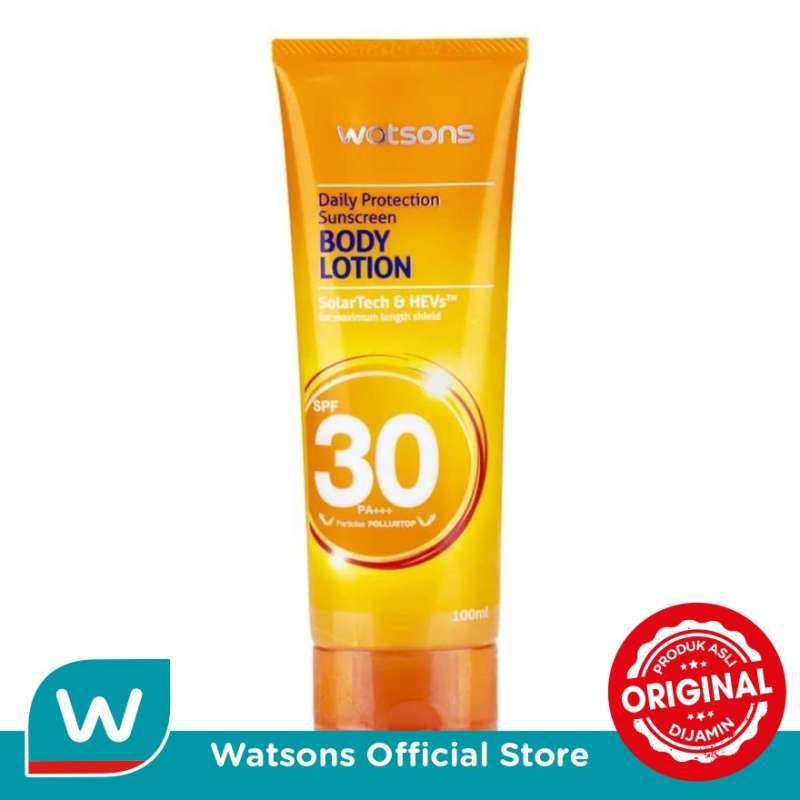 Jual Watsons Sunscreen Body Lotion Spf30 100ml Di Seller Watsons