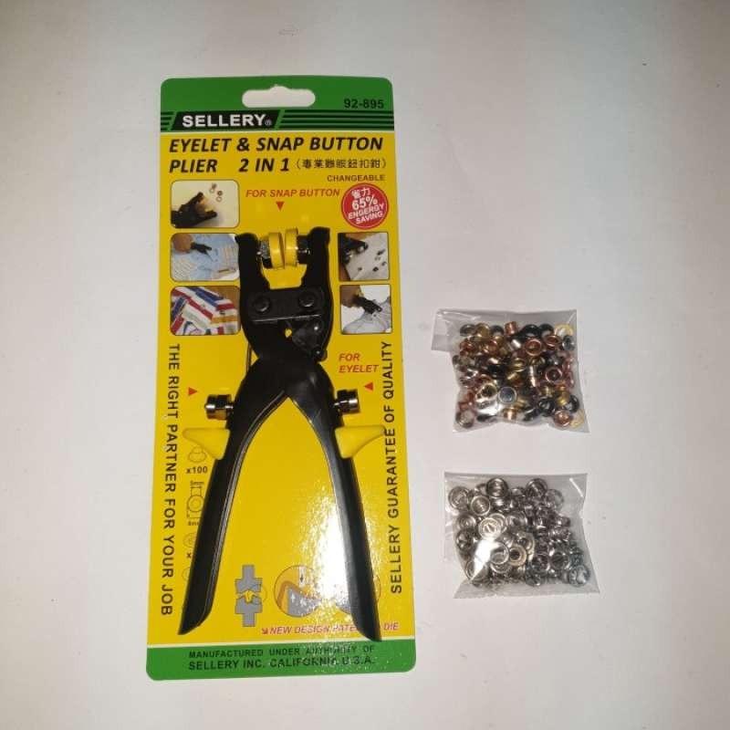 Jual EYELET&SNAP BUTTON PLIER 2 IN 1 TANG MATA AYAM SELLERY di Seller
