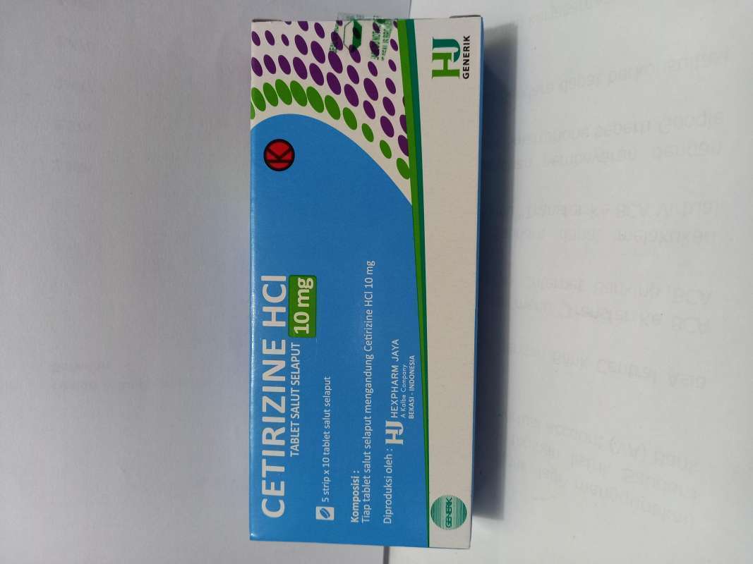 Jual Cetirizine HJ 1box 5 Strip 10 Tablet Di Seller TO Berkah Jaya