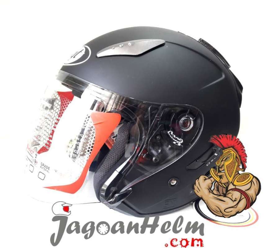 Jual KYT Helm Galaxy Slide Black Doff Hitam DOP di Seller Jagoan Helm