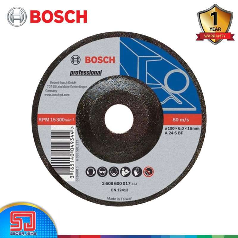 Jual Bosch Mata Gerinda Metal Grinding Disc 100x16 (besi) Di Seller
