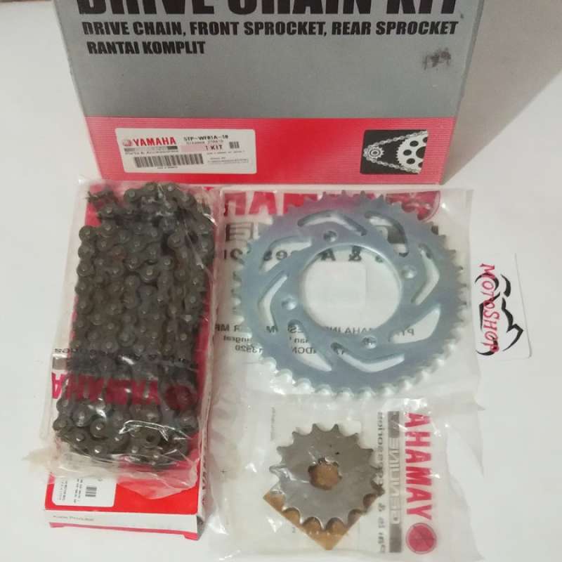 Promo gear gir set rantai chain kit jupiter lama jupiter z original
