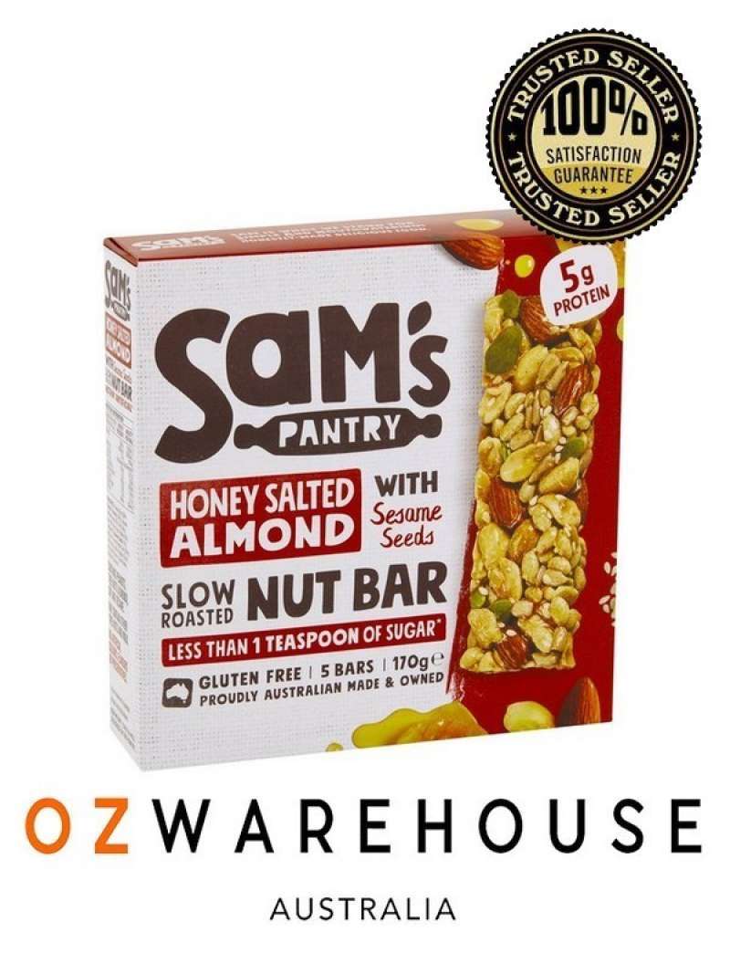 Jual Sam's Pantry Honey Salted Almond Nut Bar 5 pack di Seller