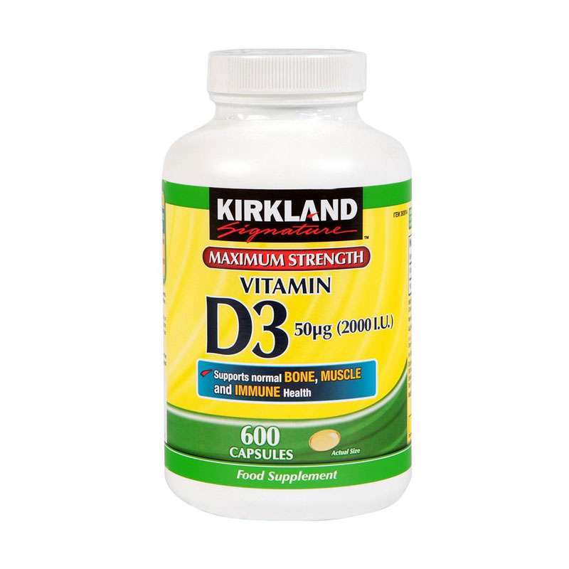 Jual Kirkland Vitamin D3 2000 IU Multivitamin [600 Softgels] di Seller