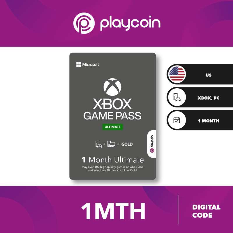 Jual [xbox] Xbox Game Pass Ultimate 1 Month Digital Voucher Di Seller Playcoinid Bali Mester