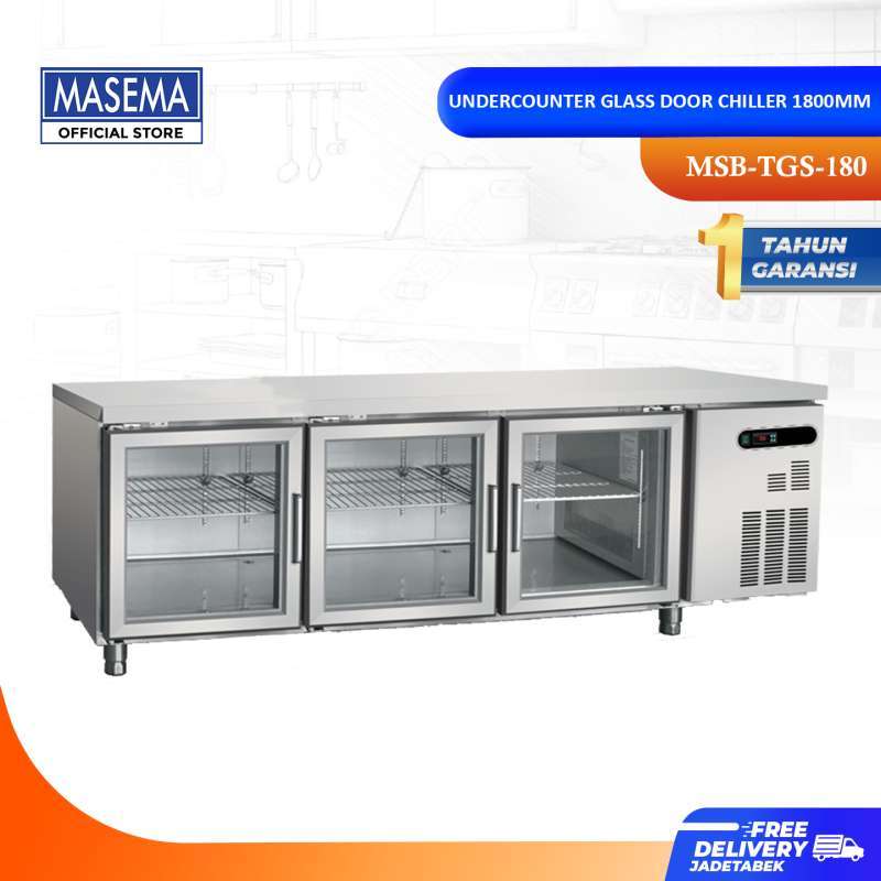 Jual Undercounter Glass Chiller 3 Door MSBTGS180 di Seller MASEMA.ID