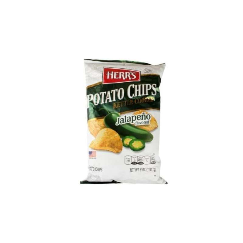 Jual Herr's kettle potato chips jalapeno 170g di Seller Ranch Market