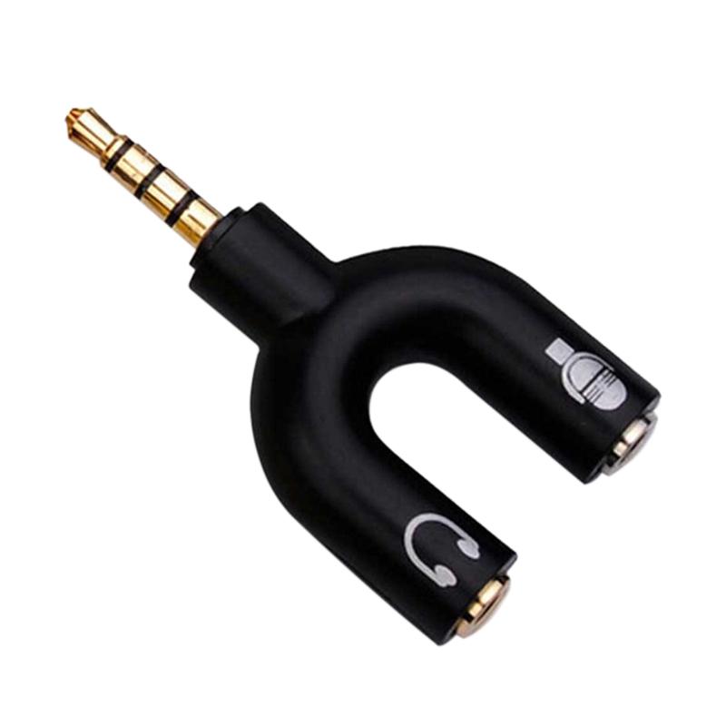 Promo Mediatech Konektor Audio Splitter U Shape Male to Dual Female