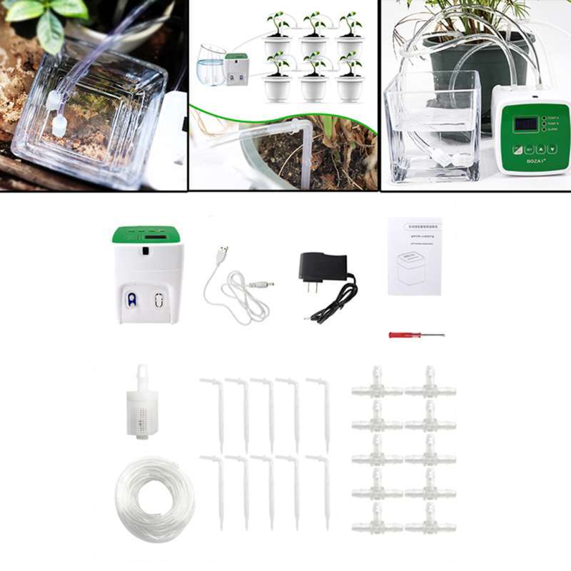Promo Automatic Watering System Drip Tape Irrigation Kit Double Pump ...