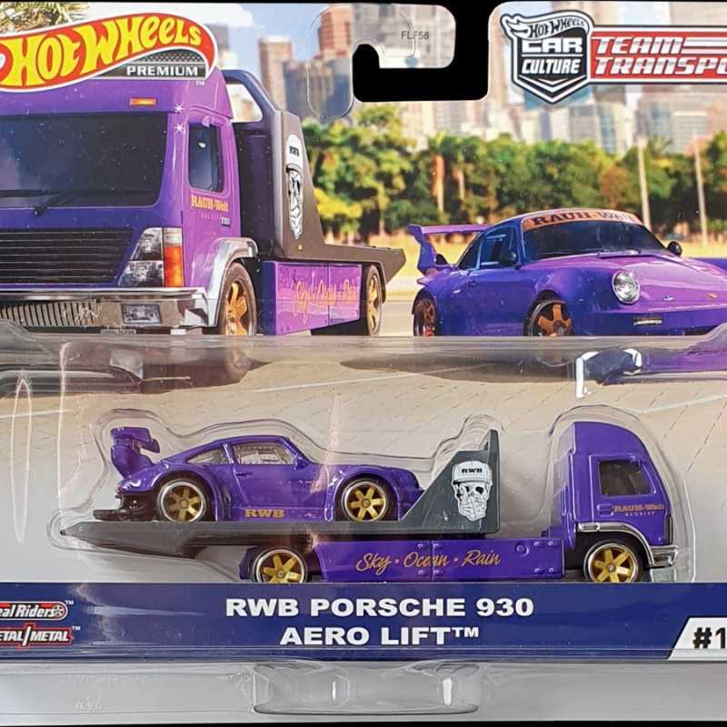 Jual RWB Porsche 930 Aero Lift Hot Wheels Premium Team Transport