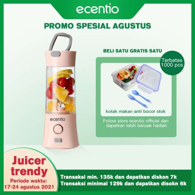 Jual Ecentio Juicer charger mini blender portabel USB tahan air 5V