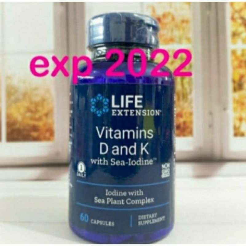 Promo Life Extension Vitamin D3 Vitamin D and K with SeaIodine 60