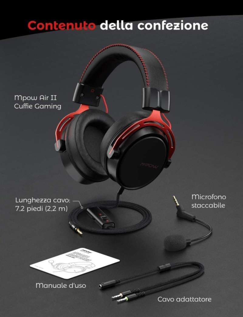 Jual Mpow Air Se Wired Gaming Head   set Headphone Terbaru