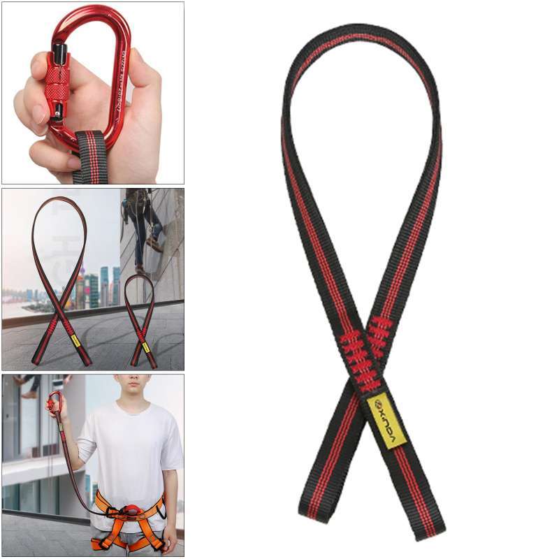 Promo Polyester bing Strap Sling Bearing Cord For Rock Climbing Arborist 80cm Diskon 29 di