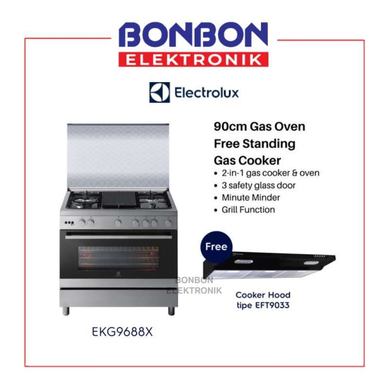 Jual Electrolux Free Standing Cooker Ekg9688x / Ekg 9688x / 9688 X Di