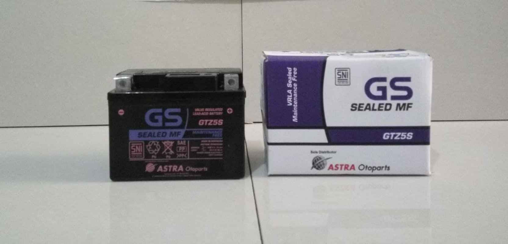 Jual AKI MOTOR YAMAHA BYSON GS ASTRA KERING GTZ5S 12V 3,5AH di Seller