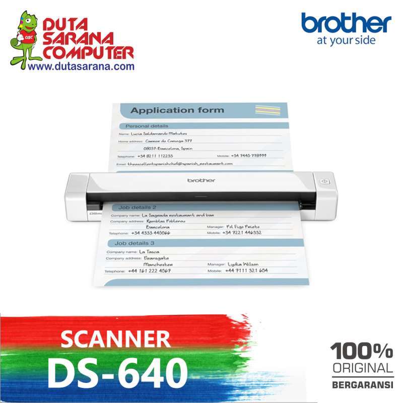 Promo BROTHER DS640 DS 640 DS640 Compact Mobile Document Scanner