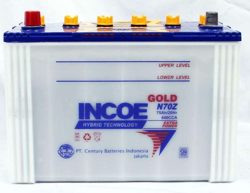 Jual INCOE Gold N70Z - 75D31R (75 Ah) INGO-N70Z Aplikasi Kendaraan