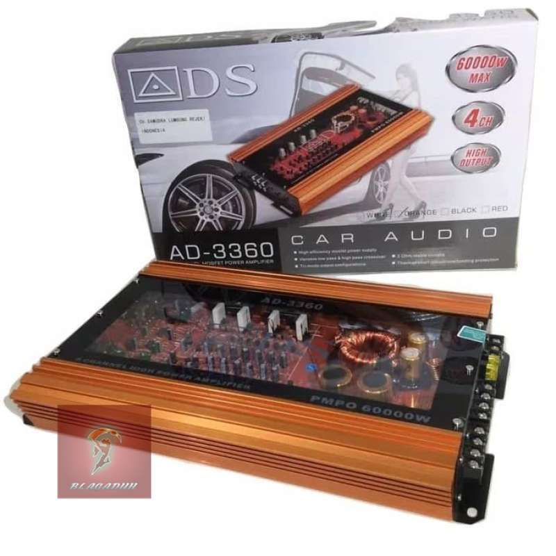 Jual POWER AMPLIFIER MOBIL ADS AD 3360 4 CHANNEL TRANSPARAN di Seller BLAGADUH Sukapura, Kota