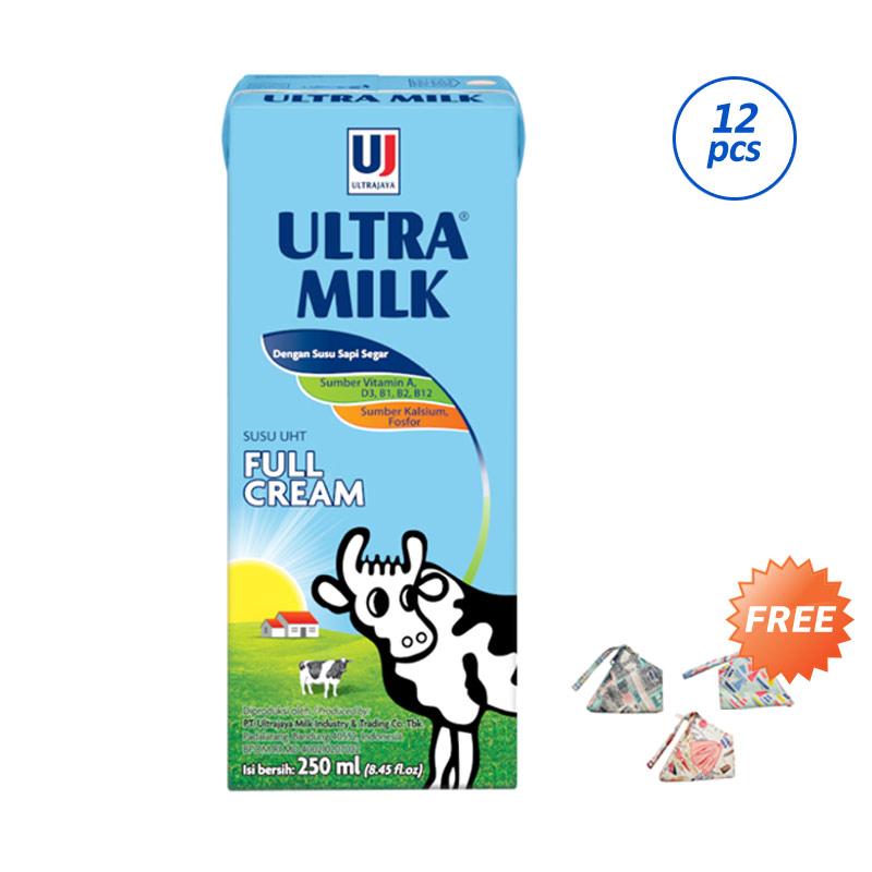 Jual Ultra Milk Full Cream 250 Ml Package Terbaru Juli 2021 Blibli