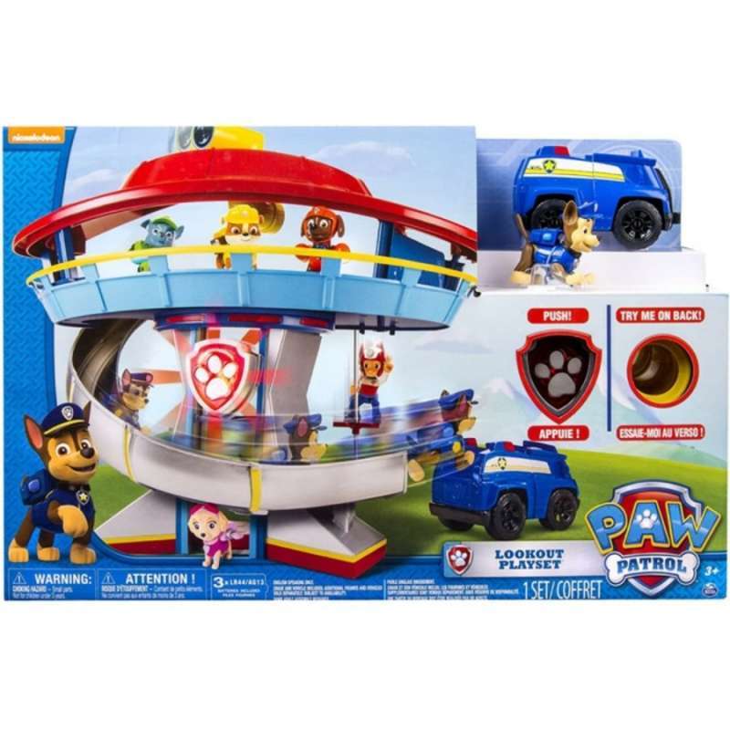 Jual Mainan Mobil Paw Patrol Track Original Lookout Playset di Seller