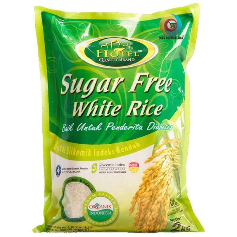 Jual Hotel Sugar Free White Rice Diabetes Low Gi Rice 2kg Di Seller
